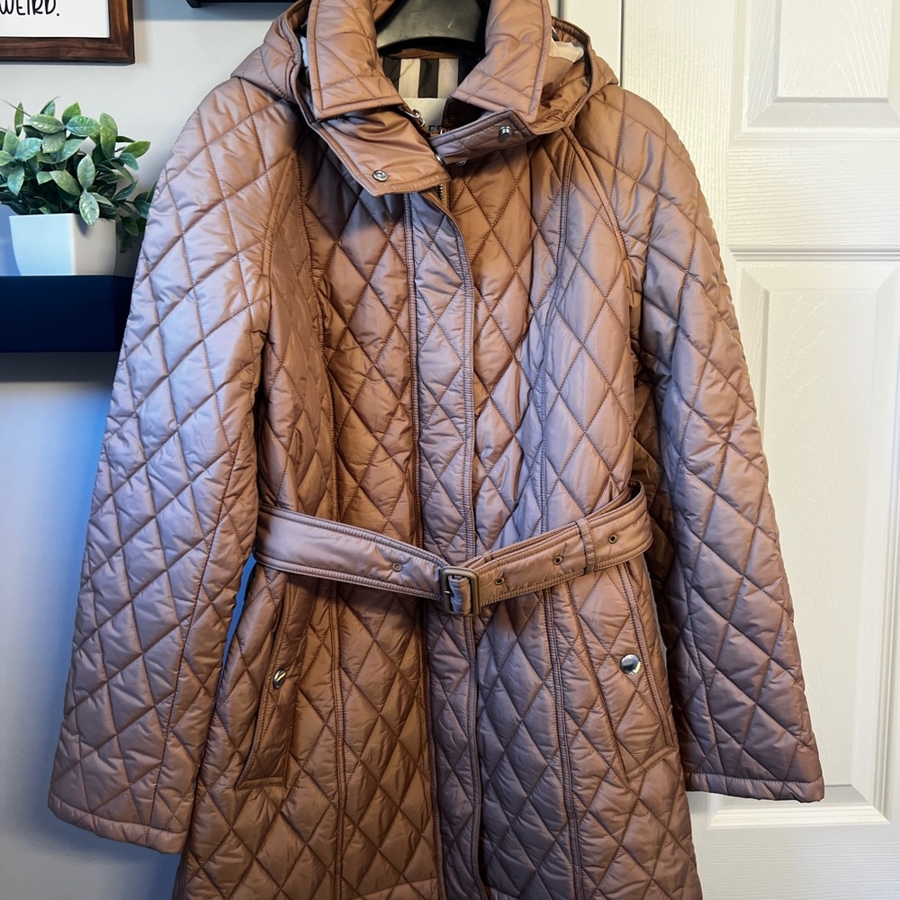 Women's Burberry Quilted Brown Jacket